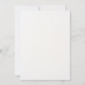 青い花束 招待状 (裏面)