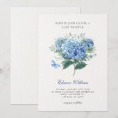 青い花束 招待状 (正面/裏面)