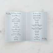 青い花柄および蝶プログラム・カード プログラム (内部)