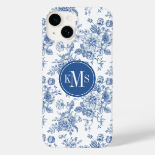 青い花柄 Case-Mate iPhone 14ケース