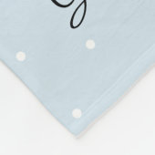 青い花柄|Madonna |聖母マリア|の白の点 フリースブランケット (角)