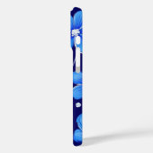 青い花模様 Case-Mate iPhoneケース (裏面 / 左)