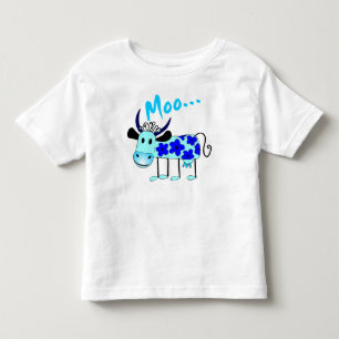 青い花牛- Mooはワイシャツをからかいます トドラーTシャツ