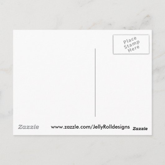 青い花瓶に水仙が入ったタキシード猫 ポストカード (裏面)