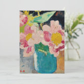 青い花瓶の中のピンクの花 | ルイ・バルタット (スタンド正面)