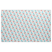 青い花瓶の水彩生け花 ファブリック (ヤード)