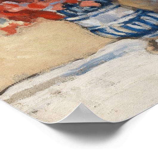 青い花瓶の花 | クリストファーウッド ポスター (角)