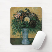 青い花瓶の花 by ポール・セザンヌ ヴィンテージ アート マウスパッド (マウス)