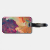 青い花瓶の黄色いデイジー ラゲッジタグ (裏面横)