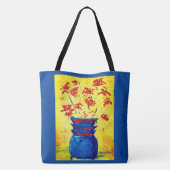 青い花瓶トート トートバッグ (裏面)