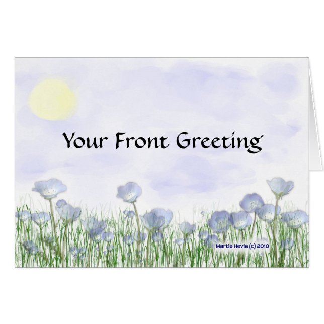 青い花畑 (正面横)