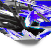 青い花畑 ポスター (角)