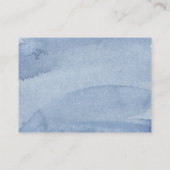 青い花結婚のWebサイト囲いカード エンクロージャーカード (裏面)