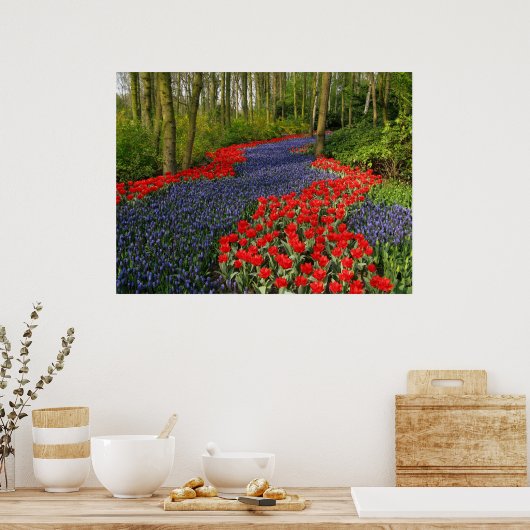 青い花道 ポスター (キッチン)