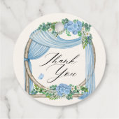 青い花飾り フェイバータグ (裏面)