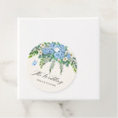 青い花飾り フェイバータグ (インサイチュ)