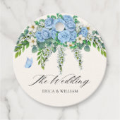 青い花飾り フェイバータグ (正面)