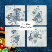 青い花1 ストーンコースター