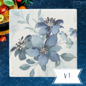 青い花1 ストーンコースター