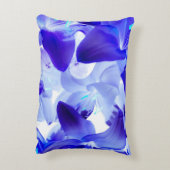 青い花 アクセントクッション (裏面(縦))