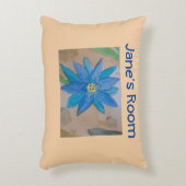 青い花 アクセントクッション (正面(垂直))