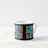 青い花 エスプレッソカップ (正面右)