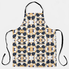 青い花 エプロン