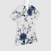 青い花 オーナメント (正面)