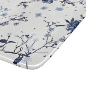 青い花 カッティングボード (角)