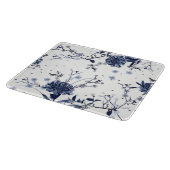 青い花 カッティングボード (角)