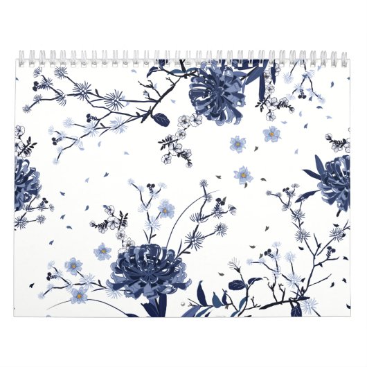 青い花 カレンダー (カバー)