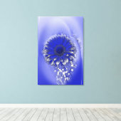 青い花 キャンバスプリント (インサイチュ (ウッドフロア))