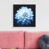 青い花 キャンバスプリント (インサイチュ (リビング))
