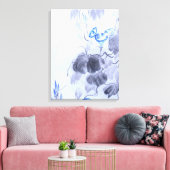 青い花 キャンバスプリント (インサイチュ (リビング))