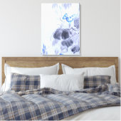 青い花 キャンバスプリント (インサイチュ (寝室))