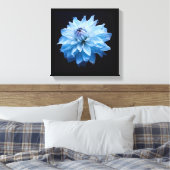 青い花 キャンバスプリント (インサイチュ (寝室))