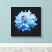 青い花 キャンバスプリント (インサイチュ (ウッドフロア))