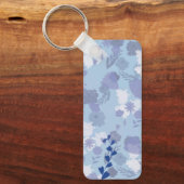 青い花 キーホルダー (正面)