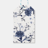 青い花 ギフトタグ (正面)