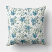 青い花 クッション (裏面)