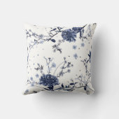 青い花 クッション (裏面)