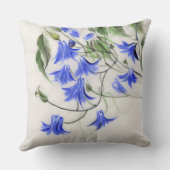 青い花 クッション (裏面)