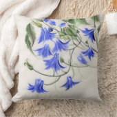 青い花 クッション (ブランケット)