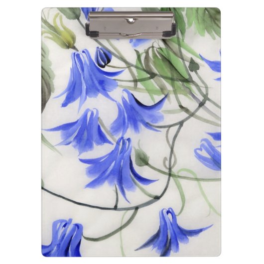青い花 クリップボード (正面)