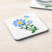 青い花 コースター (左側)