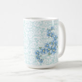 青い花 コーヒーマグカップ (正面右)