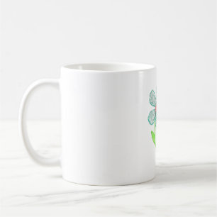青い花 コーヒーマグカップ