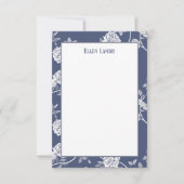 青い花 サンキューカード (正面)