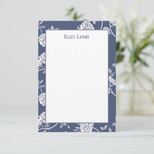 青い花 サンキューカード (スタンド正面)