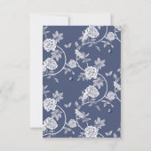 青い花 サンキューカード (裏面)